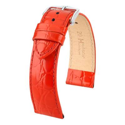 Red Crocograin Watch Strap 12302820 - Hirsch