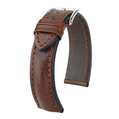 Brown Lucca Watch Strap 04902010 - Hirsch
