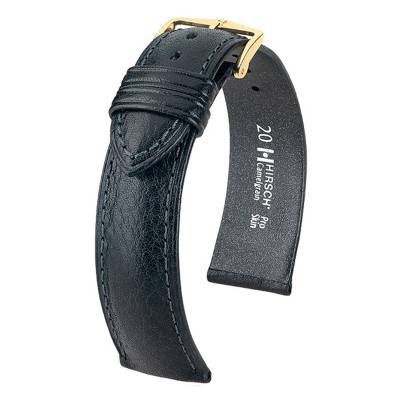 Black Camelgrain Watch Strap 0100950 - Hirsch