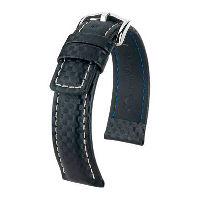 Carbon Black Watch Strap 02592050 - Hirsch