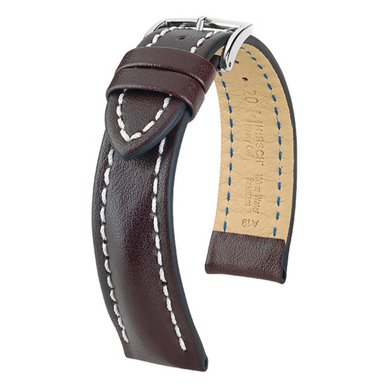 Heavy Calf Brown Watch Strap 01475010 - Hirsch