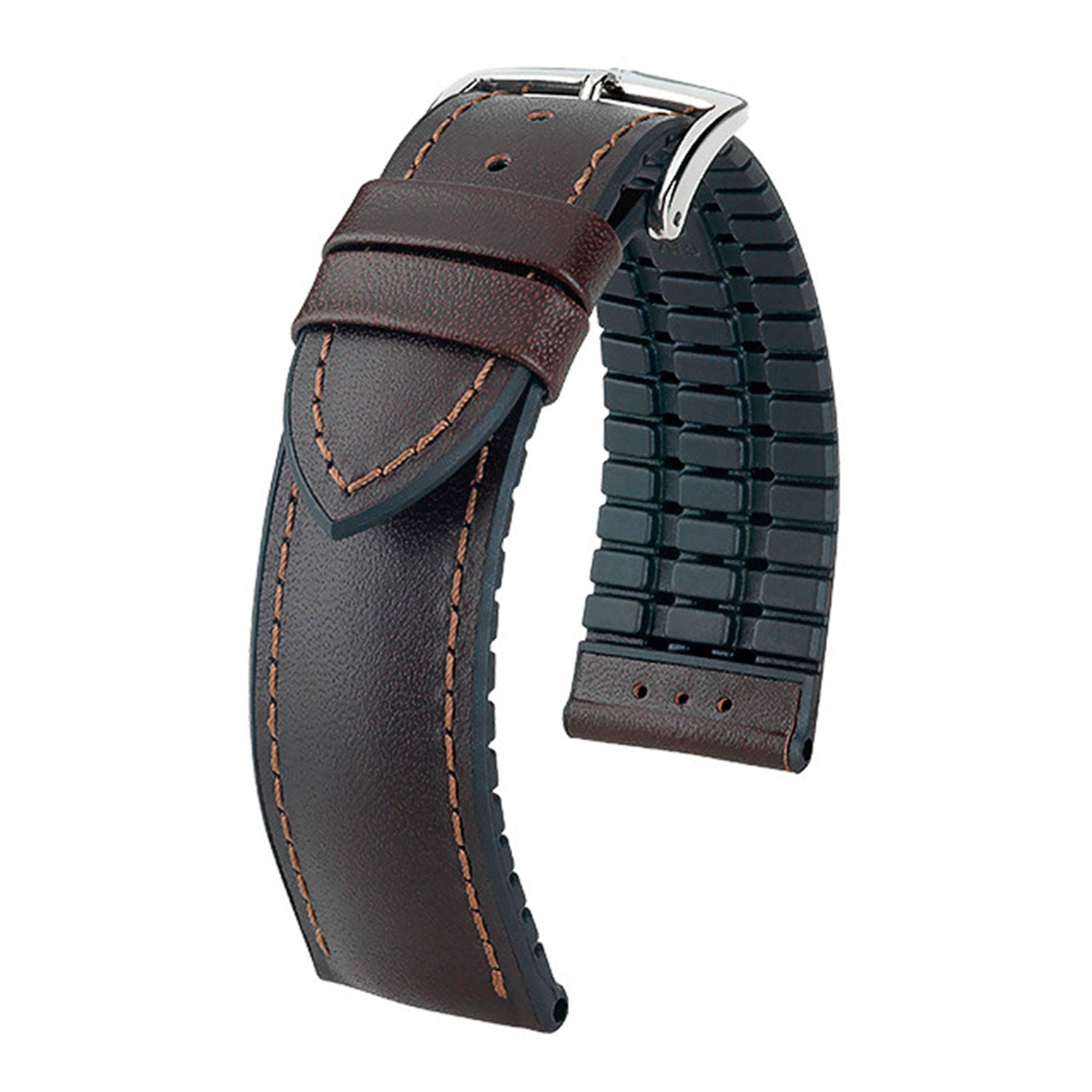 Bracelet De Montre Hirsch Reptile Royal Marron 16mm - Entre-Corne - Neuf Avec Étiquettes