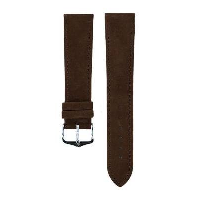 Brown Nubuck Osiris Leather Watch Strap 03433010 - Hirsch