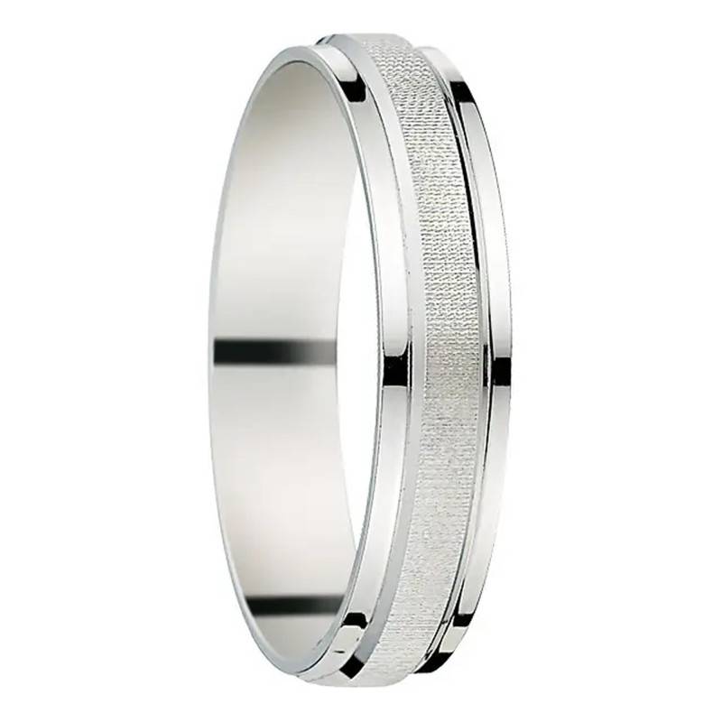 Alliance Ruban Standard Avon en Or Blanc 750, Largeur de 3,5 mm à 4,5 mm - Fair'Belle