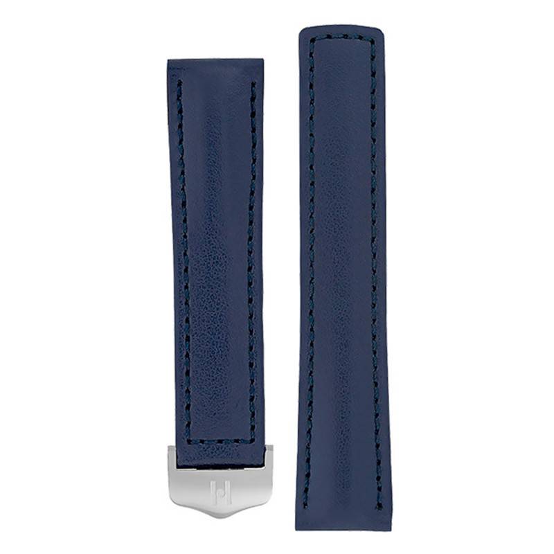 Blue Calfskin Speed Selection Strap 07402480 Without Buckle - Hirsch