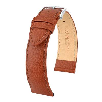 Kansas Golden Brown Watch Strap 015 02 70 - Hirsch
