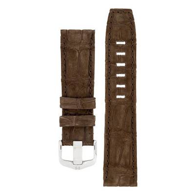 Bracelet de montre Tritone Alligator Nubuck Brun 086 77 0 10 - Hirsch