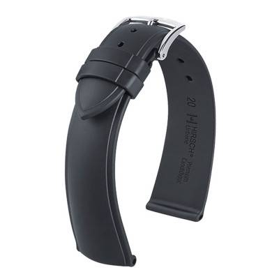 Urbane Black Watch Strap 4044 88 50 - Hirsch