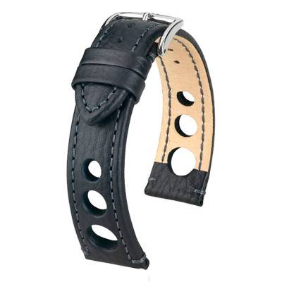 Black Rally Watch Strap 051 02 0 50 - Hirsch