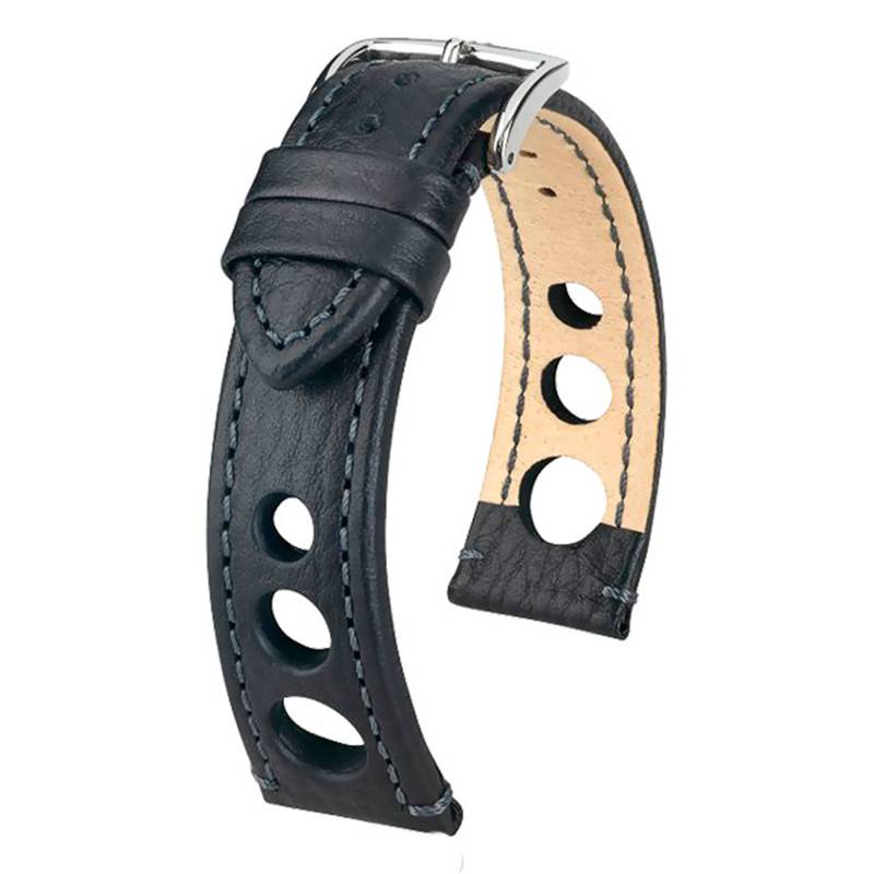 Black Rally Watch Strap 051 02 0 50 - Hirsch