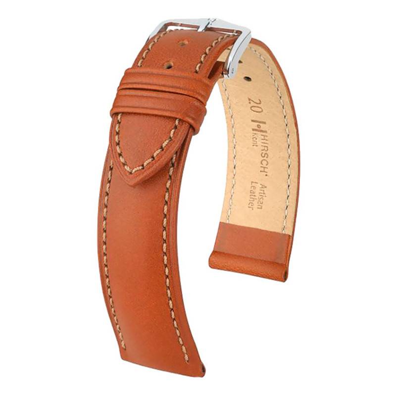 Golden Brown Kent Watch Strap 010 02 70 - Hirsch