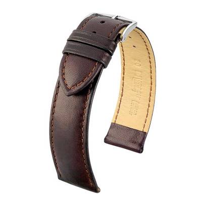 Brown Merino Watch Strap 012 06 0 10 - Hirsch