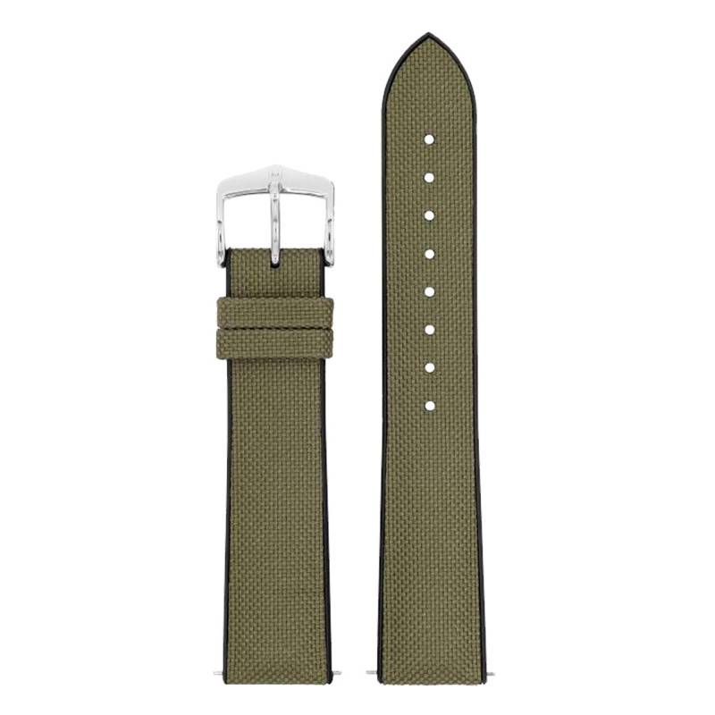 Green Arne 22mm Watch Strap - Hirsch