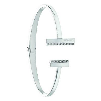 Silver-Tone Steel Timeless Bangle - 35000160 - Calvin Klein