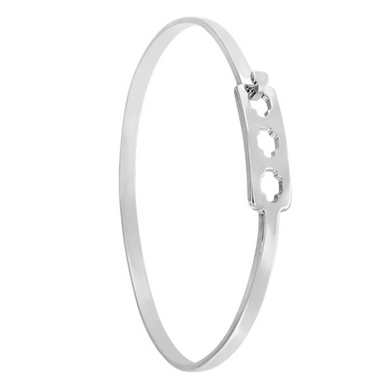 925 Silver Nikita Bangle Bracelet, Diameter 62 mm, Width 3 mm - L'Avare by Olivier Lafond