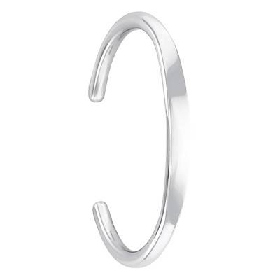 925 Silver Bangle Bracelet, Diameter 72 mm, Width 6 mm - Artemis
