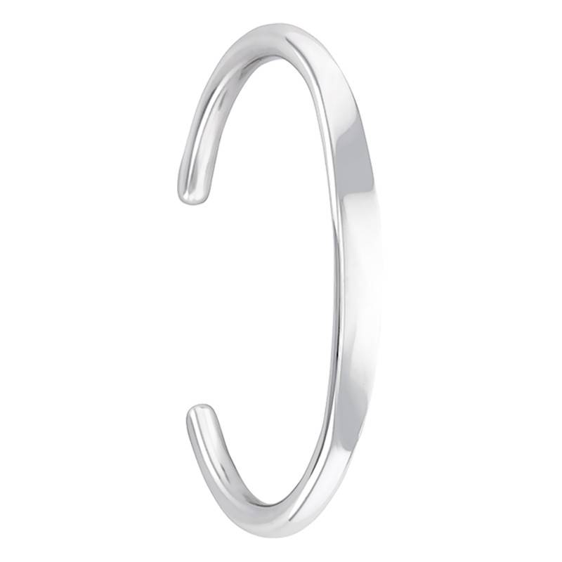 925 Silver Bangle Bracelet, Diameter 72 mm, Width 6 mm - Artemis