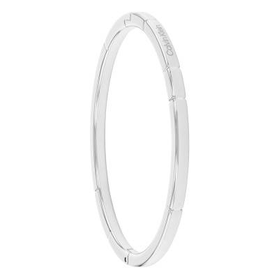 Bracelet Jonc Soft Squares en Acier, Diamètre 16 cm - 35000454 - Calvin Klein