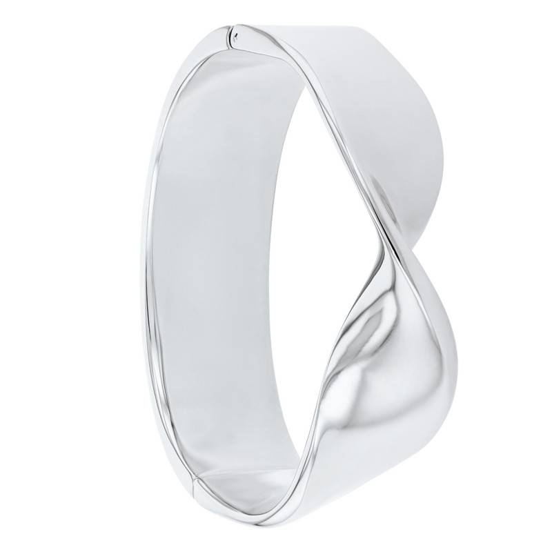 Steel Ethereal Metals Bangle Bracelet, Diameter 17.50 cm, Width 2 cm - 35000531 - Calvin Klein