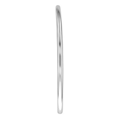 925 Silver Round Wire Bangle Bracelet, Diameter 60 mm to 70 mm - Artemis