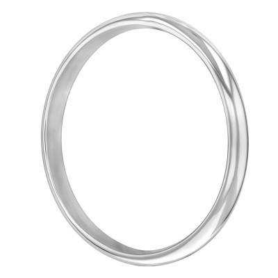 Bracelet Fil 1/2 Jonc en Argent 925, Diamètres 6,00 à 7,00 cm, Largeur 8,00 mm - Artemis
