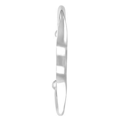 Bracelet Esclave Fil Rond TGM avec Boules en Argent 925,, Diamètre 6,50 cm, Largeur 4,00 mm - Artemis
