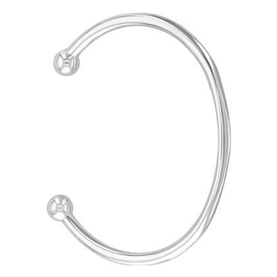 Bracelet Esclave Fil Rond avec Boules en Argent 925, Diamètre 4,50 cm, Largeur 3,00 mm - Artemis