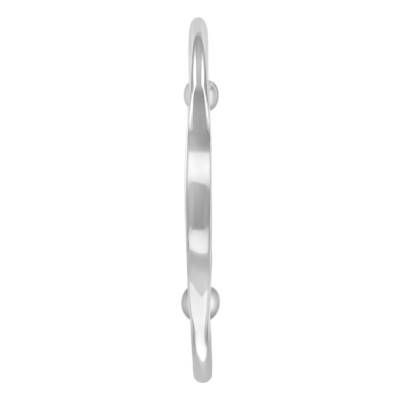 Bracelet Esclave Fil Rond avec Boules en Argent 925, Diamètre 4,50 cm, Largeur 3,00 mm - Artemis