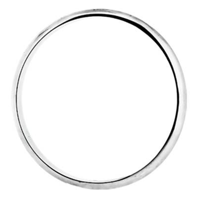 925 Silver Half-Bangle Bracelet, 10 mm Width - Artemis