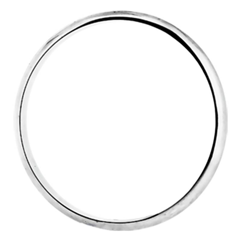 925 Silver Half-Bangle Bracelet, 10 mm Width - Artemis