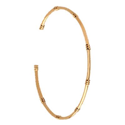 Gold-Plated Yellow Open Knot Bangle, Length 18 cm - 92163058 - Naïades