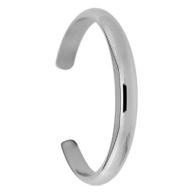Bracelet argent 925 Demi-Jonc Ouvert, Longueur 55 mm, largeur 10,00 mm - Artemis