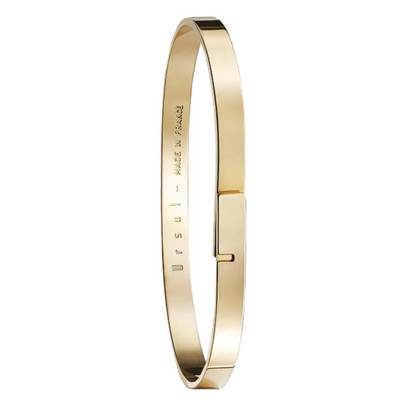 SATURNE 5 Vermeil Gold Bangle, Length 14.5 cm to 16.5 cm, Width 5 mm - Ursul