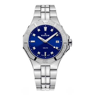 Montre femme Delfin Diver Date Lady 53020-3M-BUN - Edox