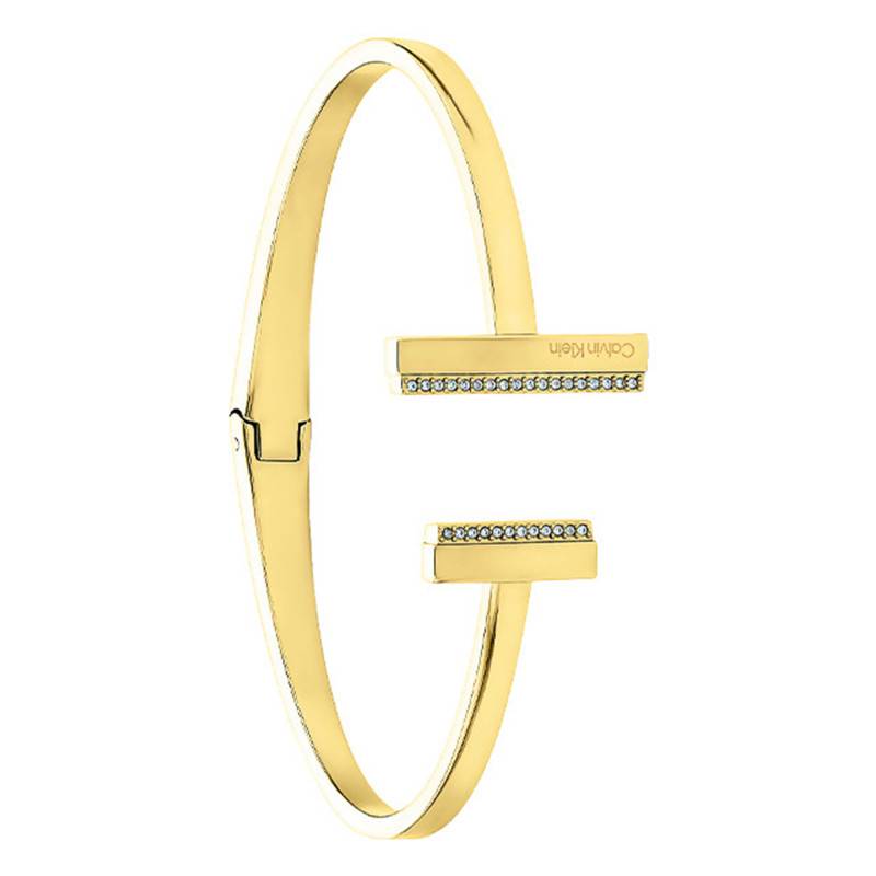 Gold-Tone Steel Timeless Open Bangle - 35000161 - Calvin Klein
