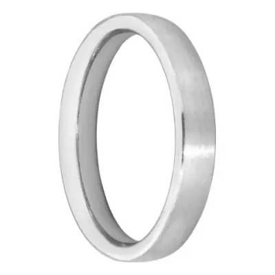 Alliance Ruban Confort Amou-Daria en Platine 950, Largeur de 4 à 6 mm - Gaïa