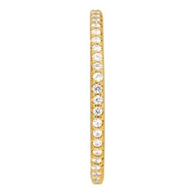 Alliance Rhin en Or Jaune 750 & Diamants, Largeur 1,80 mm - Gaïa