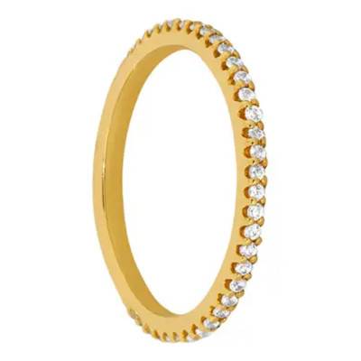 Alliance Rhin en Or Jaune 750 & Diamants, Largeur 1,80 mm - Gaïa