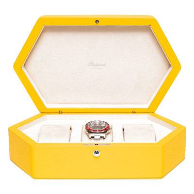 Yellow Portobello 3 Watch Box TA41 - Rapport London
