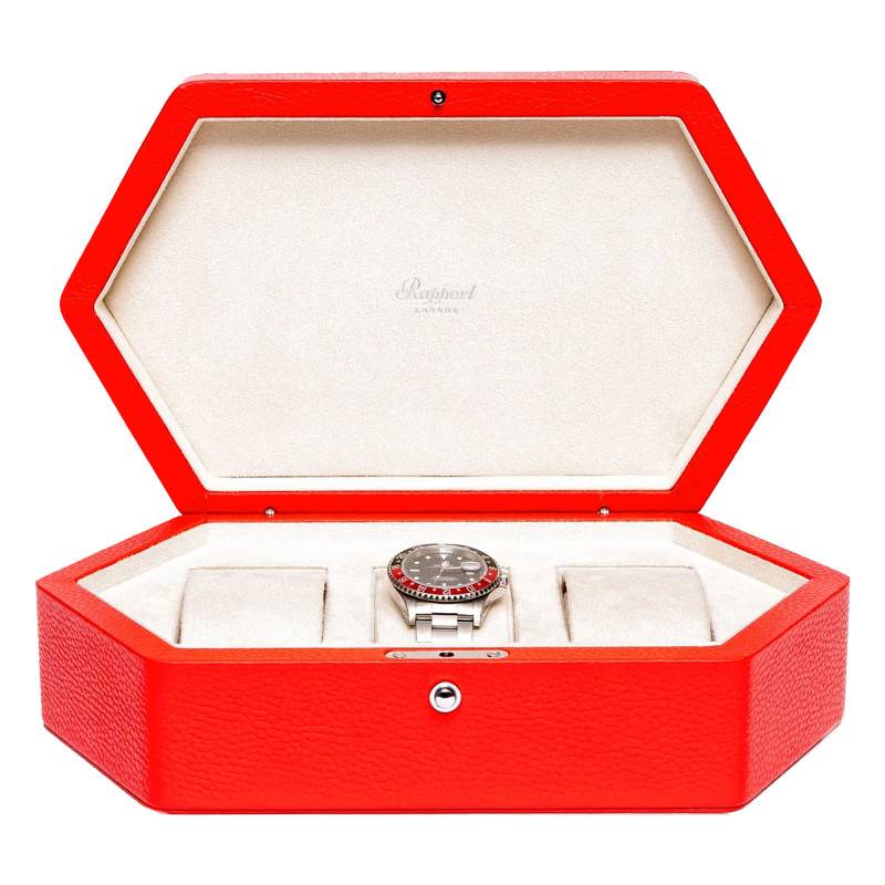 Red Portobello 3 Watch Box TA42 - Rapport London