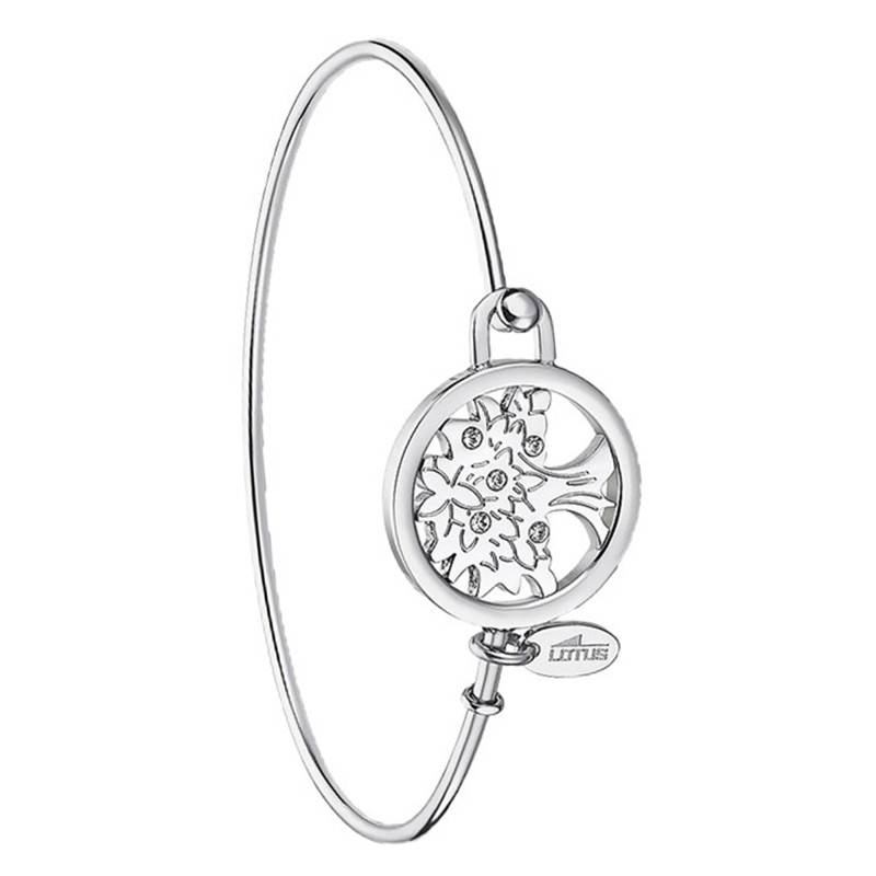 Millenial Tree Steel Bangle, 6.50 cm Diameter - LS2014-2/3 - Lotus