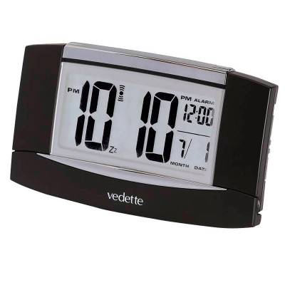 Black LCD Alarm Clock VR30047 - Vedette