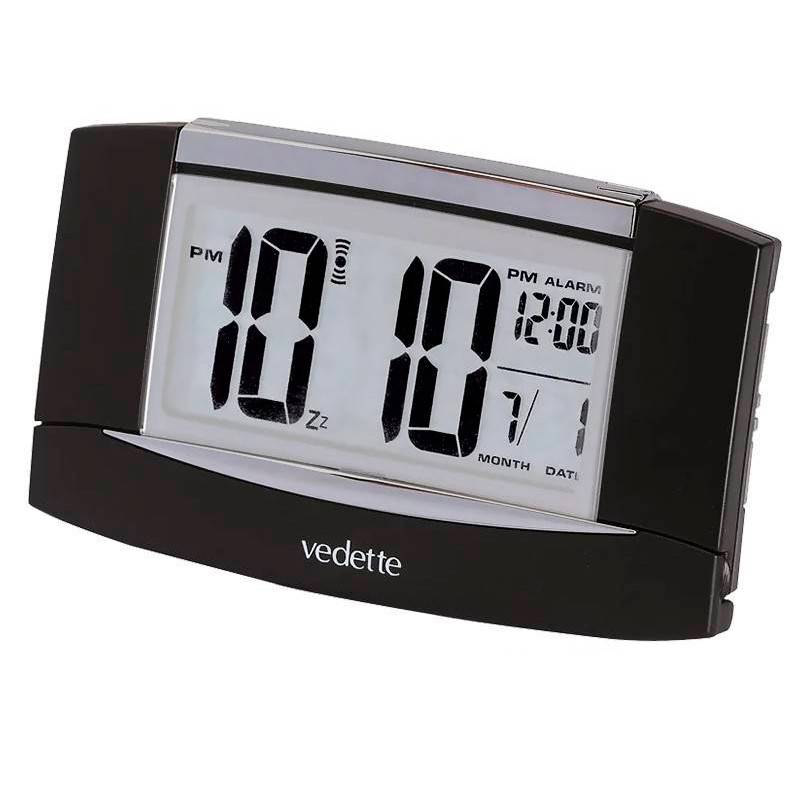 Black LCD Alarm Clock VR30047 - Vedette