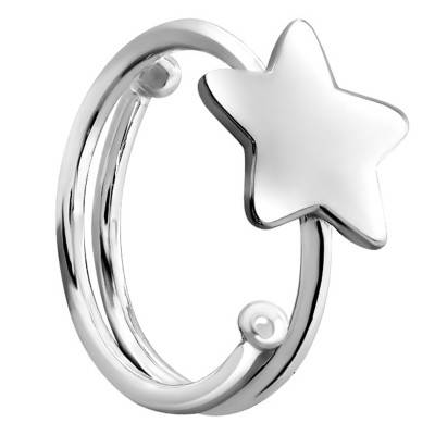 925 Silver Smooth Star Ring - Guiot De Bourg
