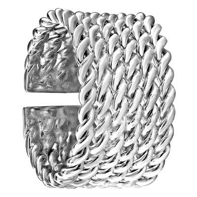 Bague Torsadée 6 Rangs Argent - Guiot De Bourg