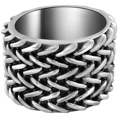 Bague Maille Tressée Argent - Guiot De Bourg