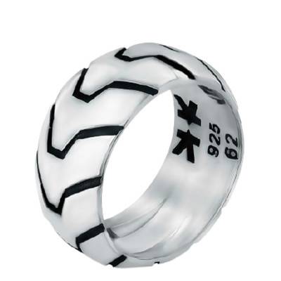 Bague argent 925 motif "V" - Guiot De Bourg
