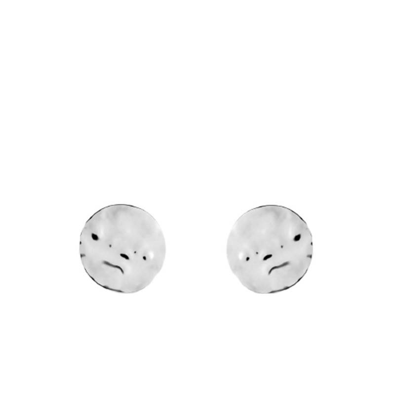 Hammered Stud Earrings - Guiot De Bourg