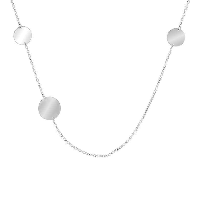 Aglaé 925 Silver Long Necklace, Length 85 cm - Guiot De Bourg