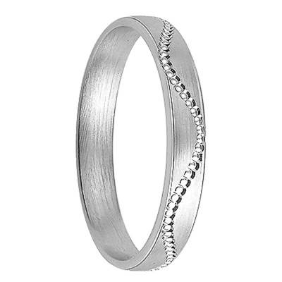 Alliance Couture en Or Blanc 375 - Maison Girard